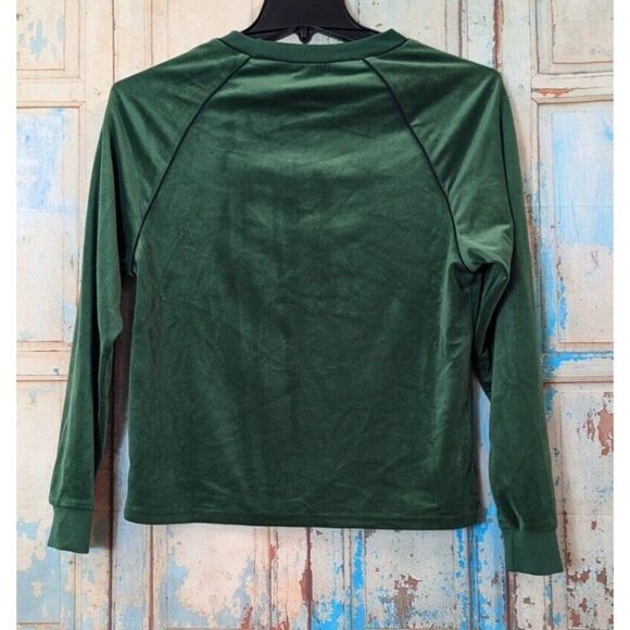 BP Womens Size XS Green Crew Neck Long Sleeve Activewear Pullover Sweatshirt - Picture 5 of 7